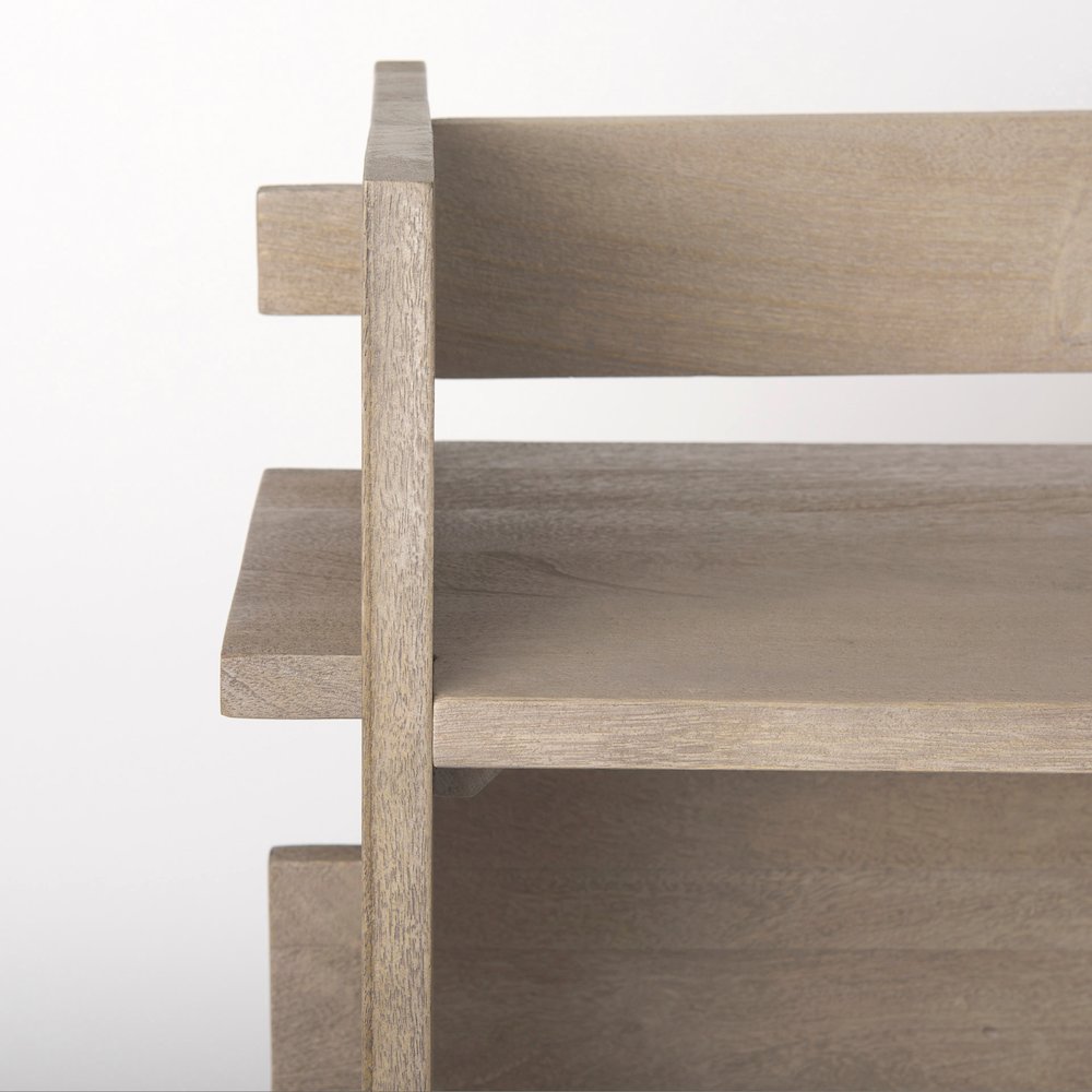 Aida Light Gray Wood Console Table. Picture 6