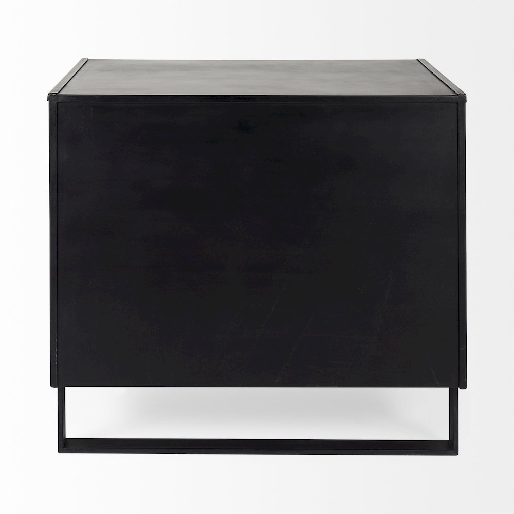 Alvin 34.5L x 21.5W x 30.0H Wood W/Metal Framing Accent Cabinet. Picture 3