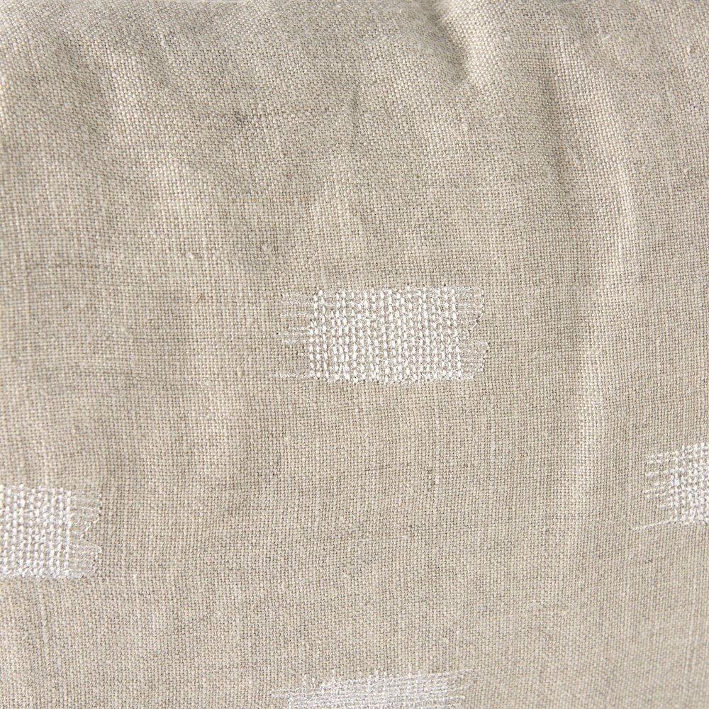 Lacey 13 x 21 Beige/White Decorative Pillow Cover. Picture 7