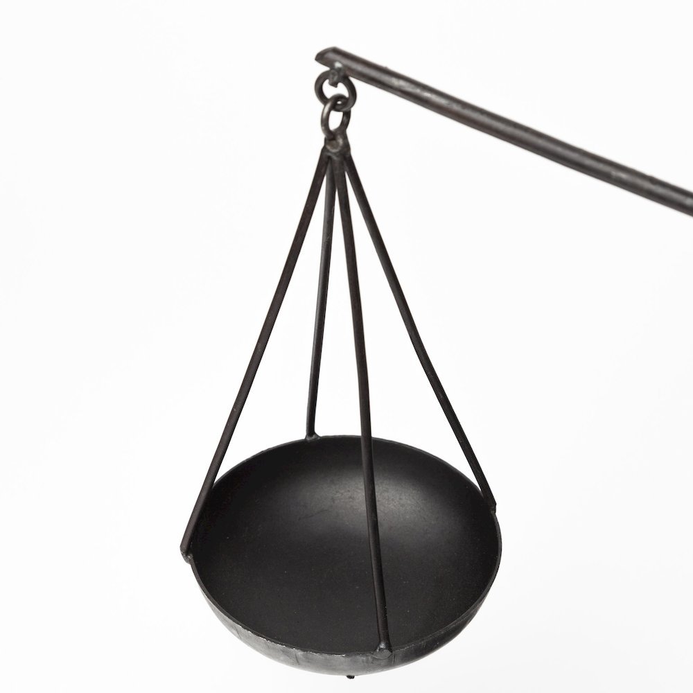 Ellis 10L x 4W Black Metal Vintage Inspired Weighing Scale. Picture 4