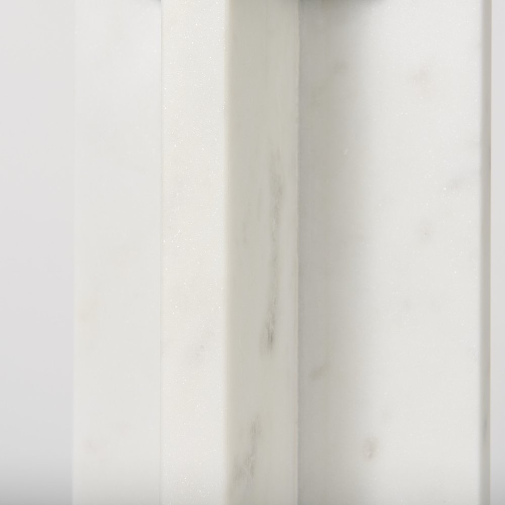 Sophia 5.5"L x 3.5"W x 10.5"H Marble Candle Holder Large. Picture 7