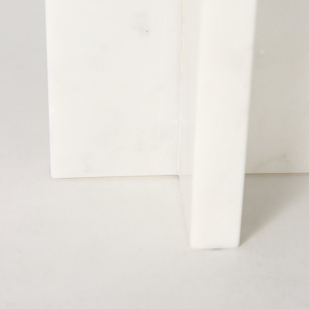 Sophia 5.5"L x 3.5"W x 10.5"H Marble Candle Holder Large. Picture 8