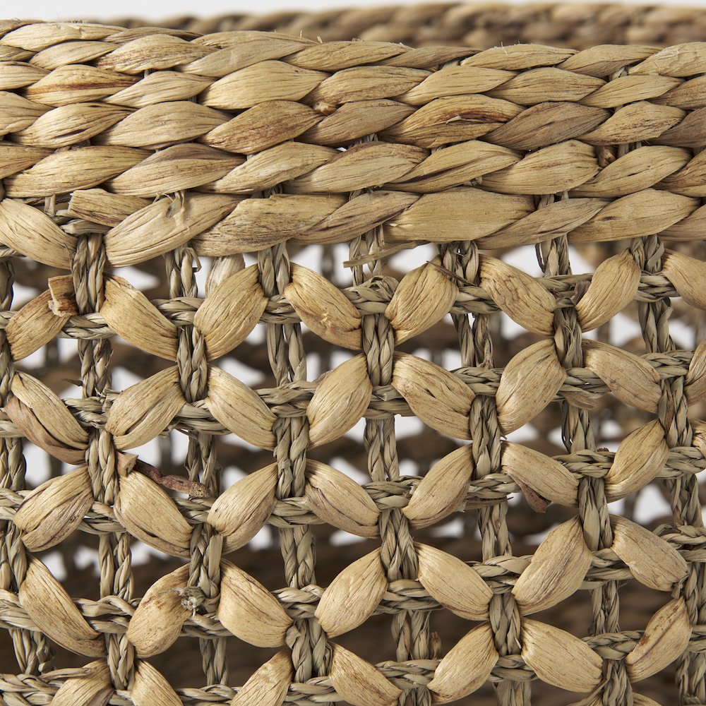 Dakota 15.0L x 15.0W x 11.8H (Set of 3) Medium Brown Seagrass Round Basket. Picture 6