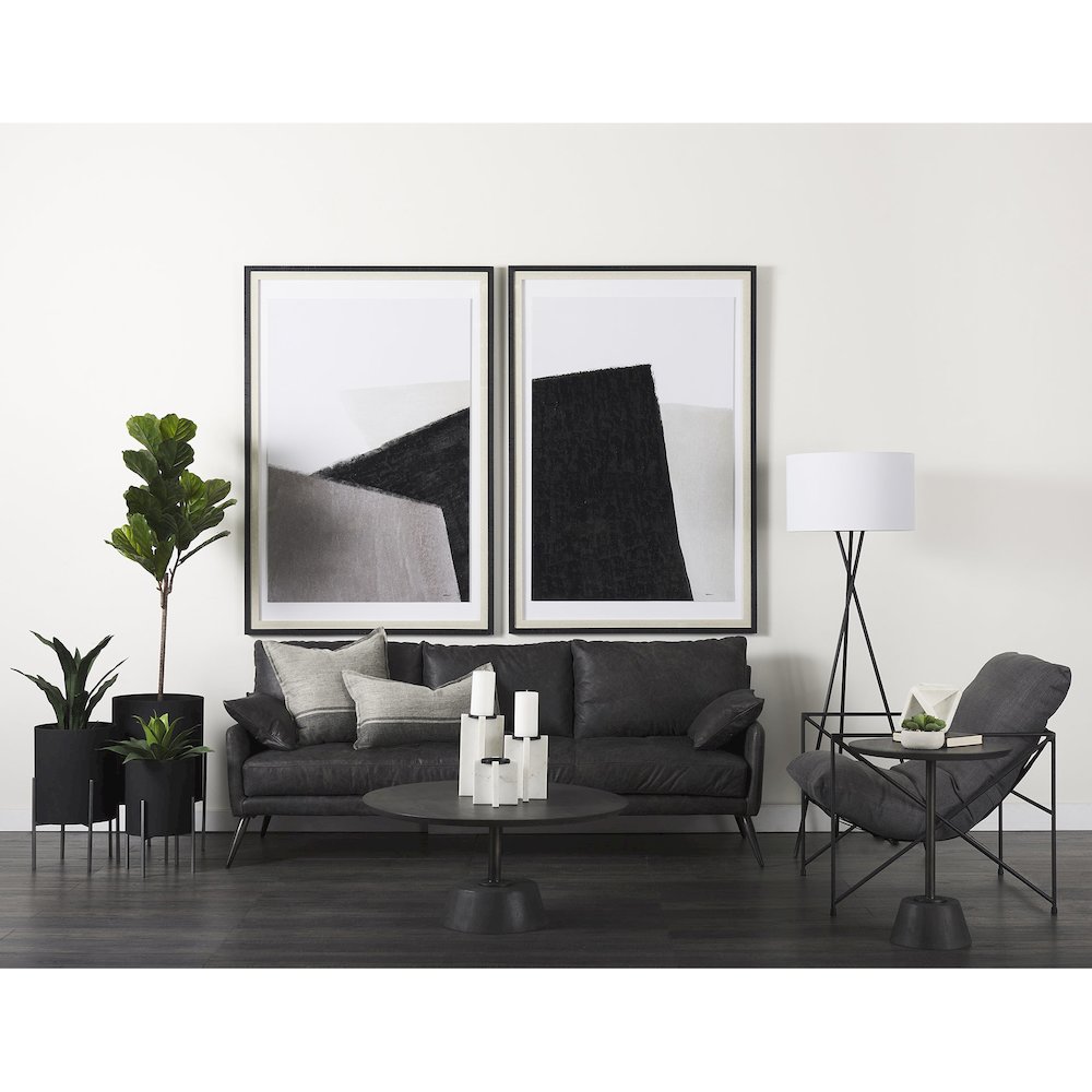 Sophia 5.5 L x 5.5 W x 8.5 H White Marble Decor Stand. Picture 8