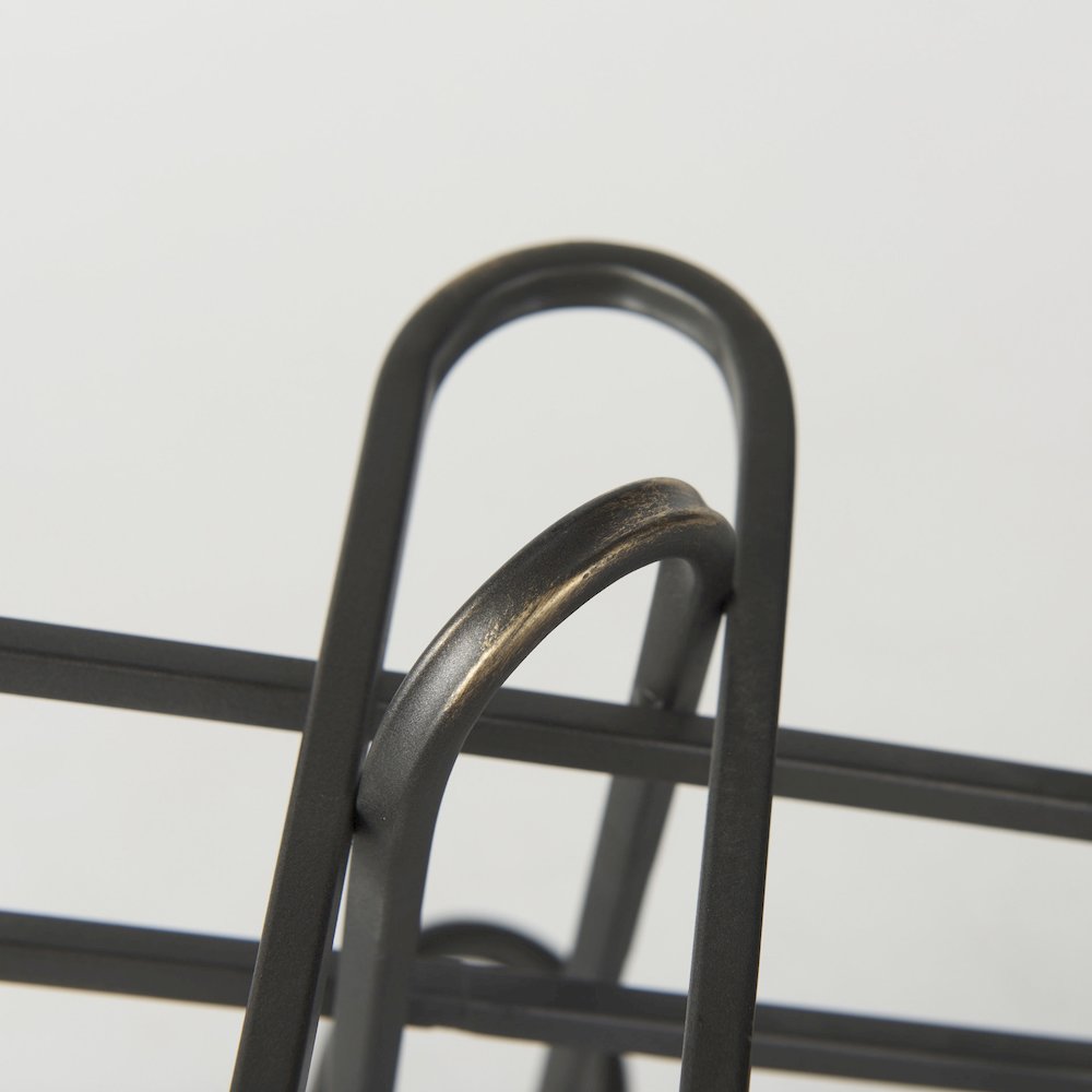 Henderson 12.2L x 9.1W x 9.1H Black Metal Paperclip Decorative Object. Picture 7