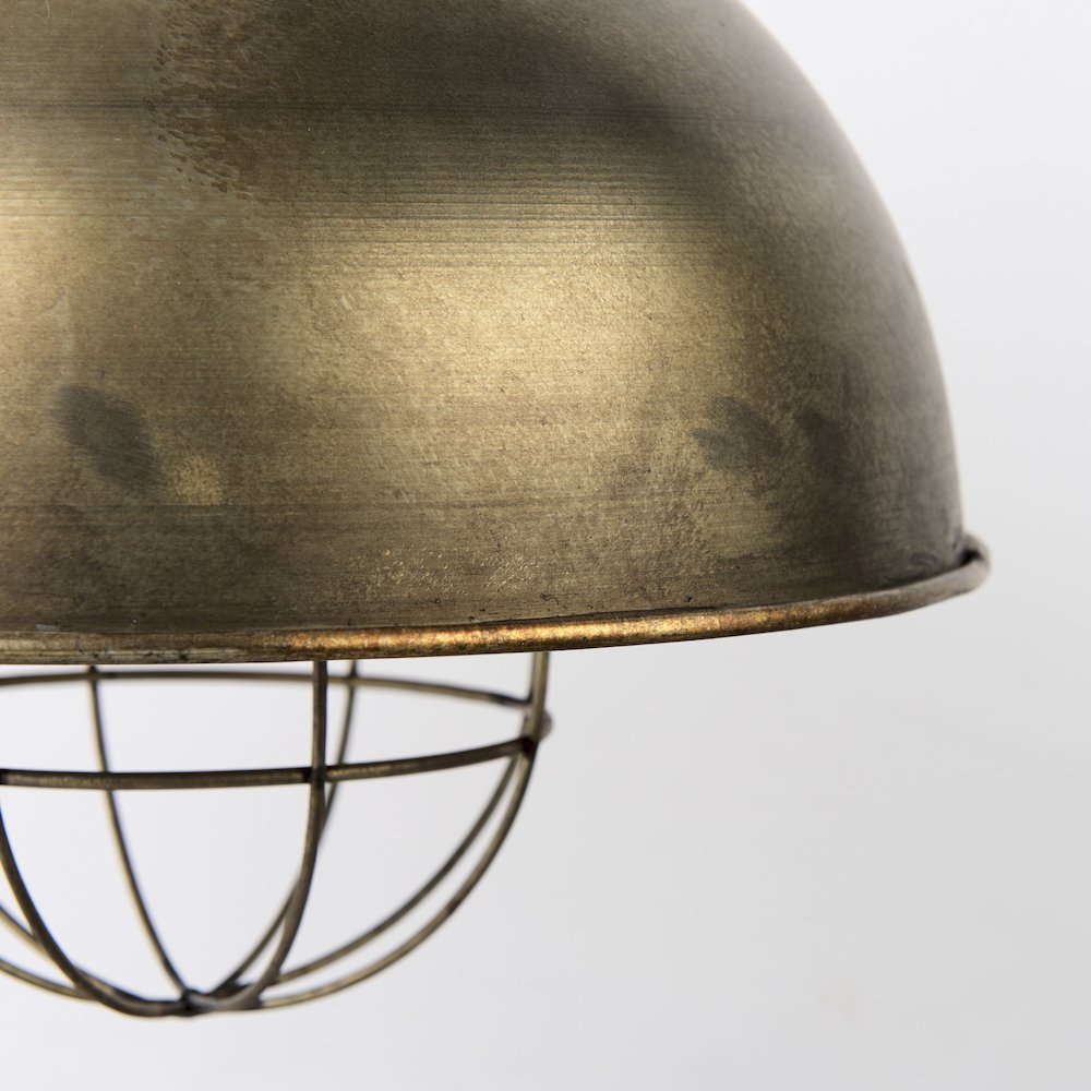 Dawson I 13x13.5 Silver Toned Metal Dome Pendant Light. Picture 5