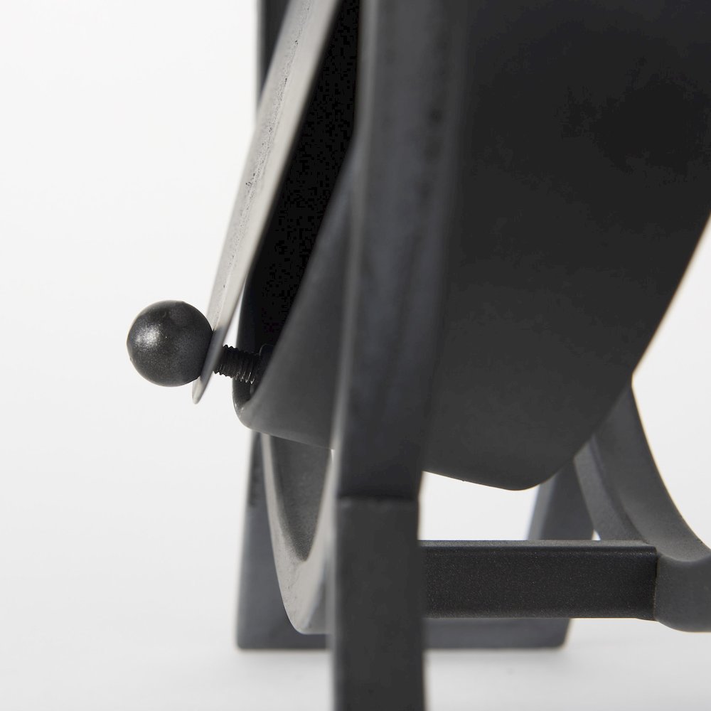 Gaston Gray Metal Circular Table Clock. Picture 9
