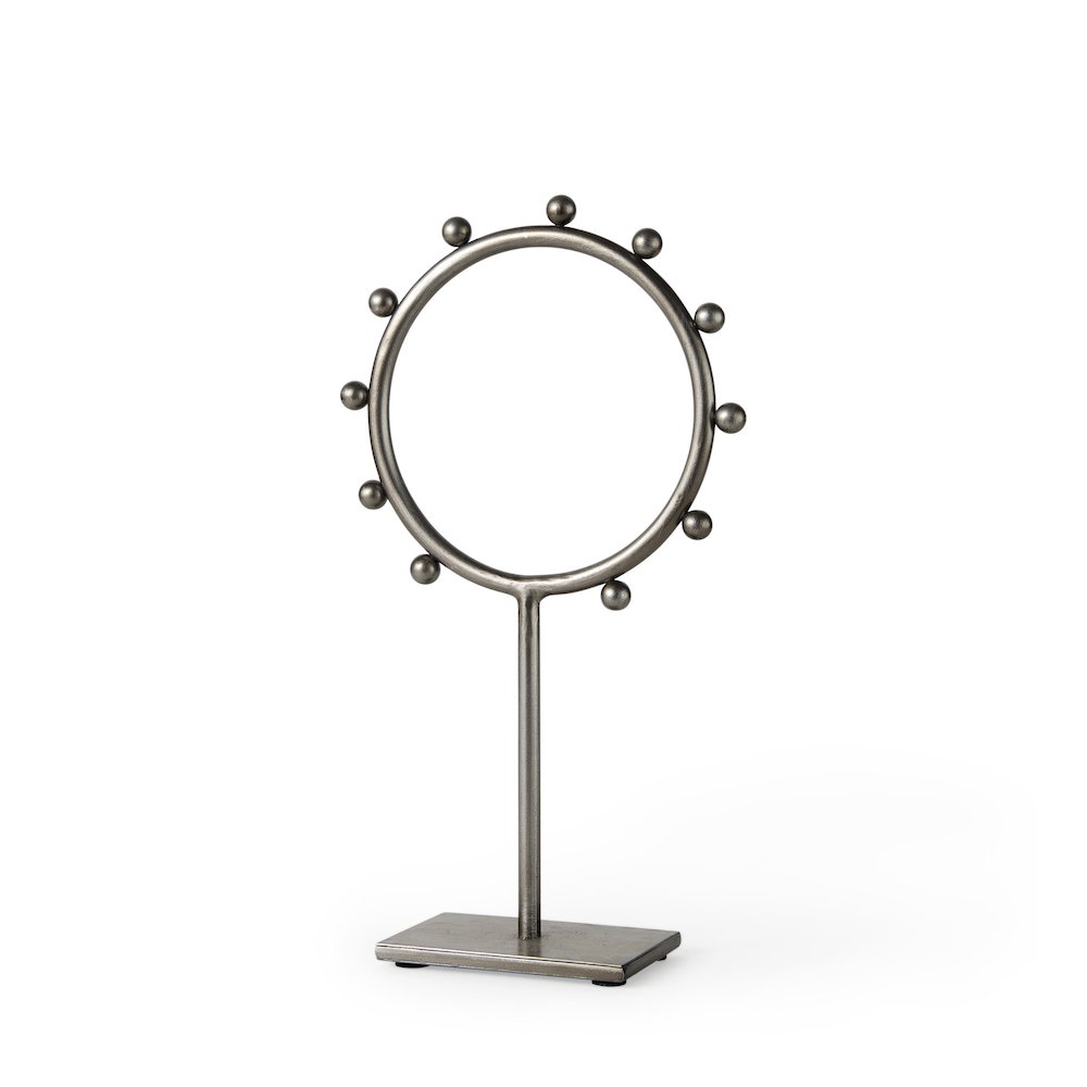 Elio 7.5L x 3.0W x 13.2H Small Studded hoop object. Picture 1