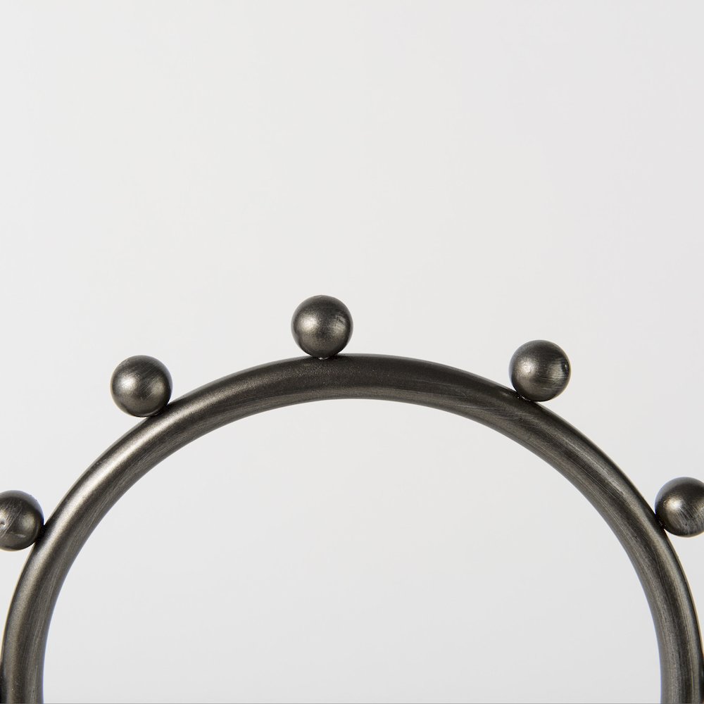 Elio 7.5L x 3.0W x 13.2H Small Studded hoop object. Picture 5