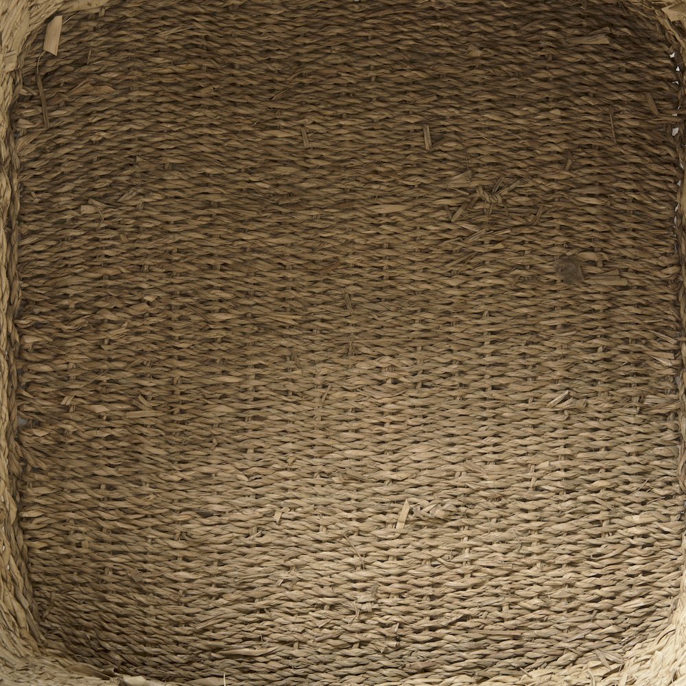 Cullen 15.7L x 15.7W x 15.7H (Set of 3) Grey Twisted Seagrass Square Basket. Picture 6