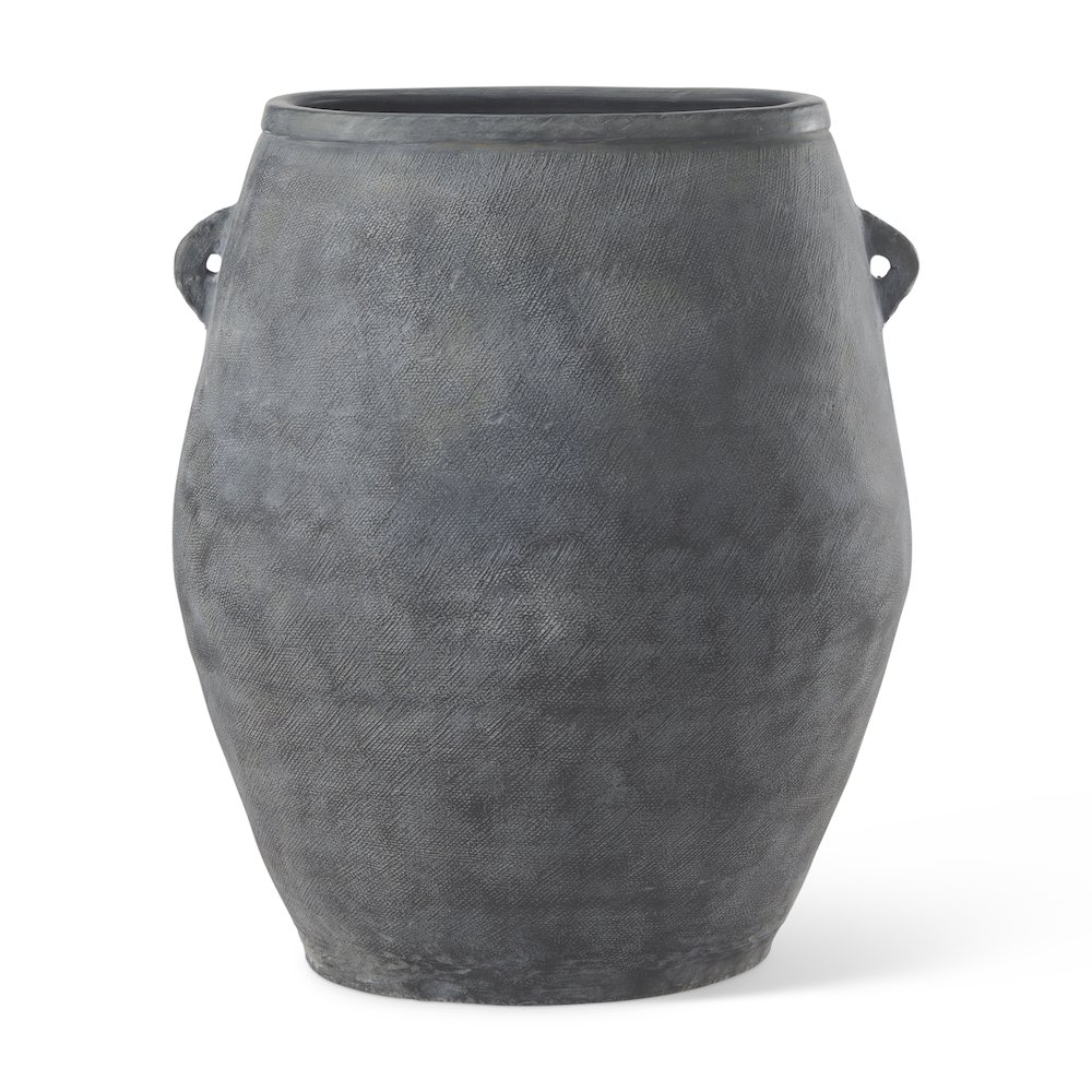 Zuma 27.2L x 20.5W x 31.9H Dark Gray Ceramic Floor Vase. Picture 1