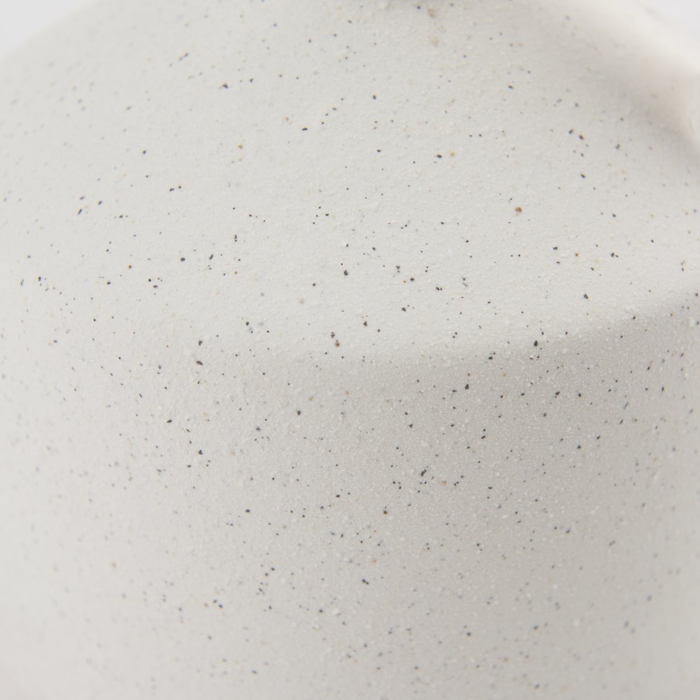 Burton 10.8H Small White Ceramic Jug Vase. Picture 8