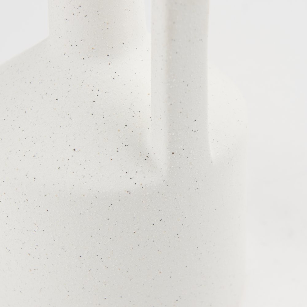 Burton 14.2H Medium White Ceramic Jug Vase. Picture 7
