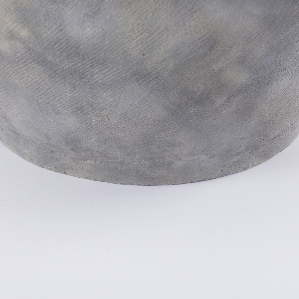 Zuma 27.2L x 18.1W x 24.4H Light Gray Ceramic Floor Vase. Picture 8