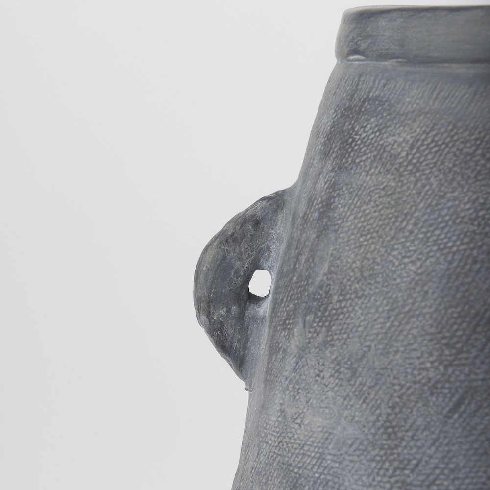 Zuma 27.2L x 20.5W x 31.9H Dark Gray Ceramic Floor Vase. Picture 6