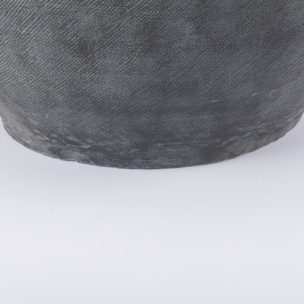 Zuma 27.2L x 20.5W x 31.9H Dark Gray Ceramic Floor Vase. Picture 8