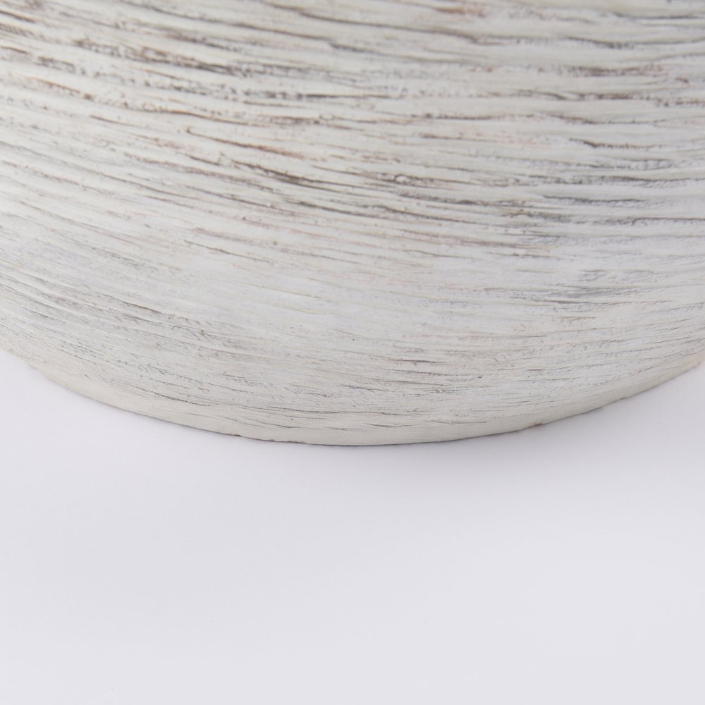 Misha 25.2L x 25.2W x 22.4H Cream Ceramic Floor Vase. Picture 7
