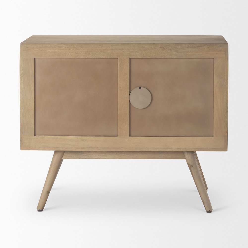 Sable 37.0L x 17.0W x 30.5H Light Brown Wood Accent Cabinet. Picture 3