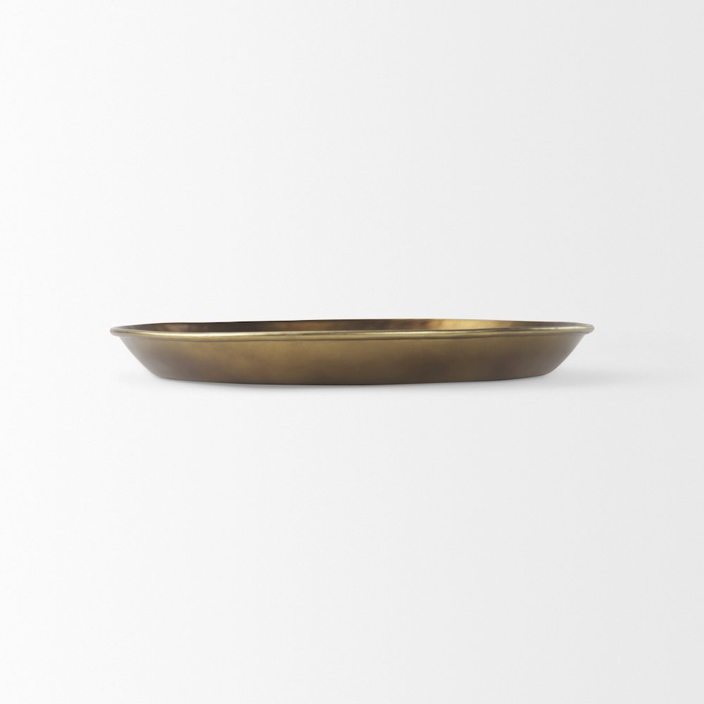 Eagan 20.0L x 20.0W x 1.8H Brass Aluminium Tray Medium. Picture 2