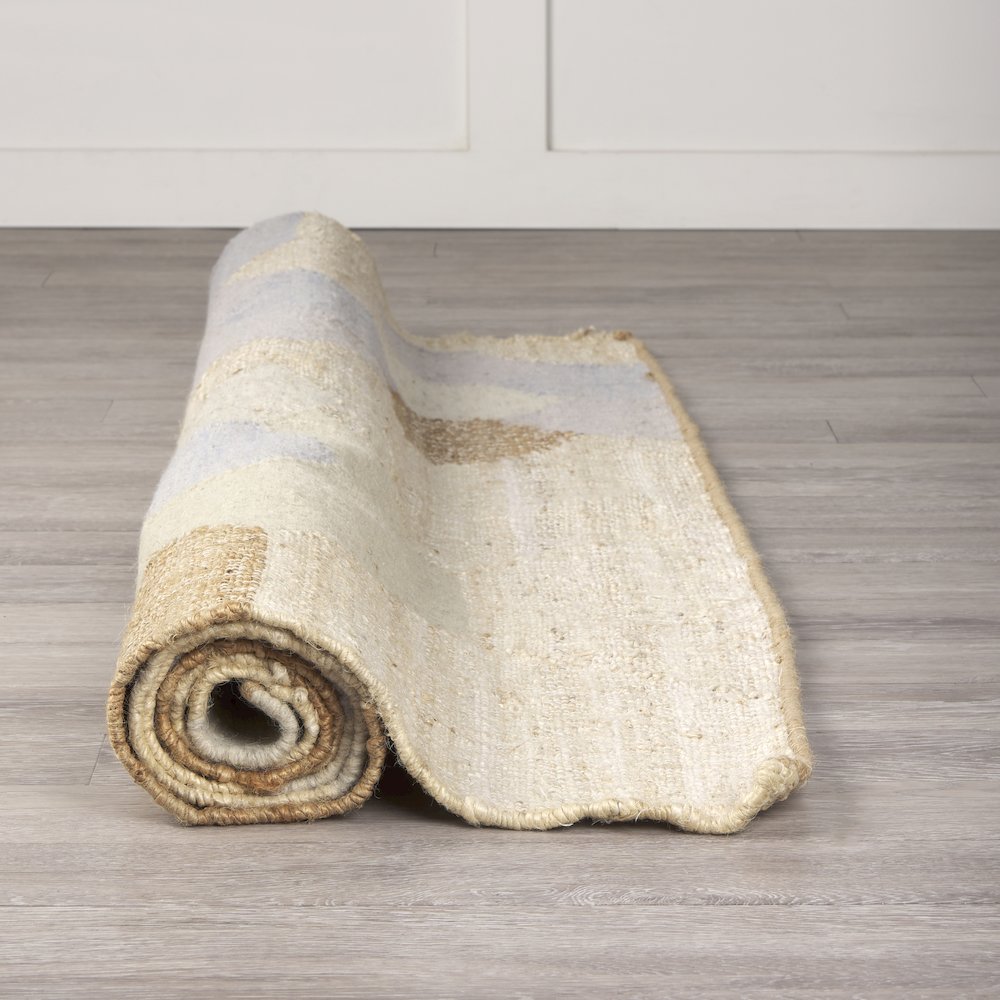 Mayson 5x8 Cream Multi-Colored Honeycomb Pattern Area Rug. Picture 2