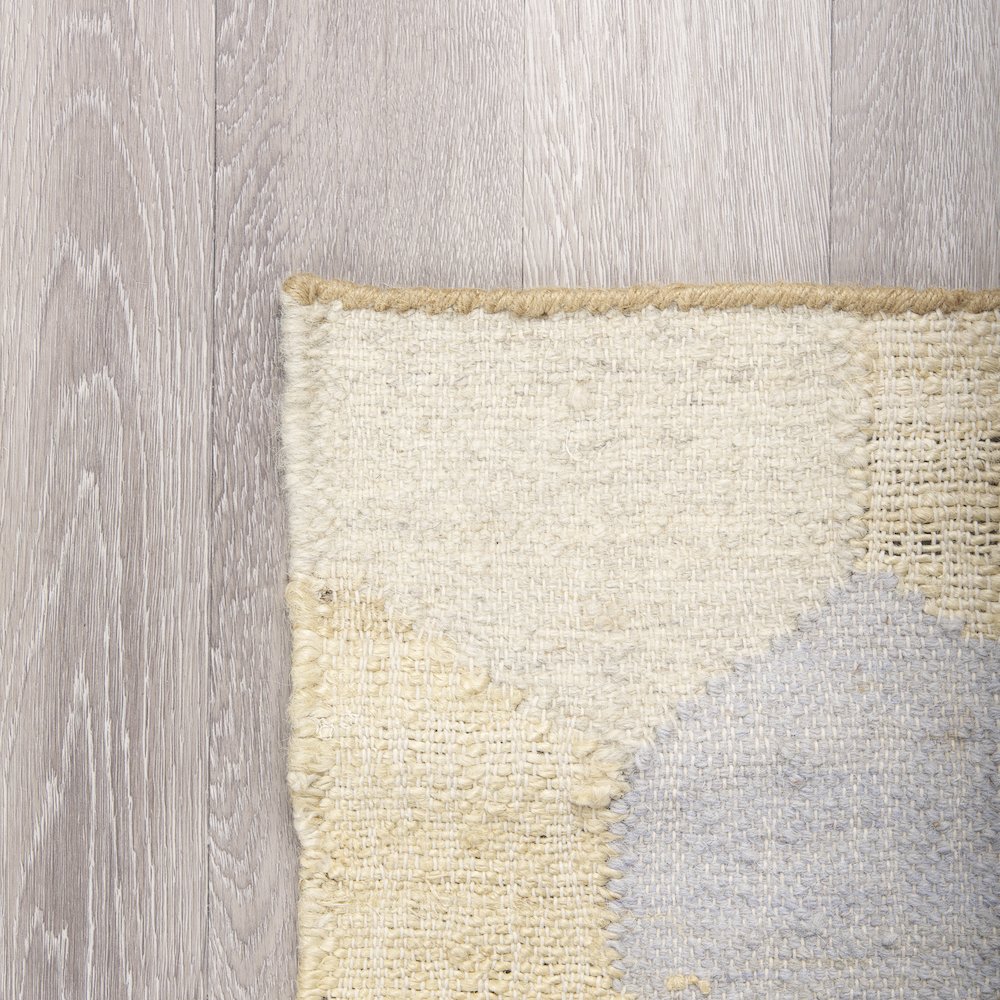 Mayson 5x8 Cream Multi-Colored Honeycomb Pattern Area Rug. Picture 4
