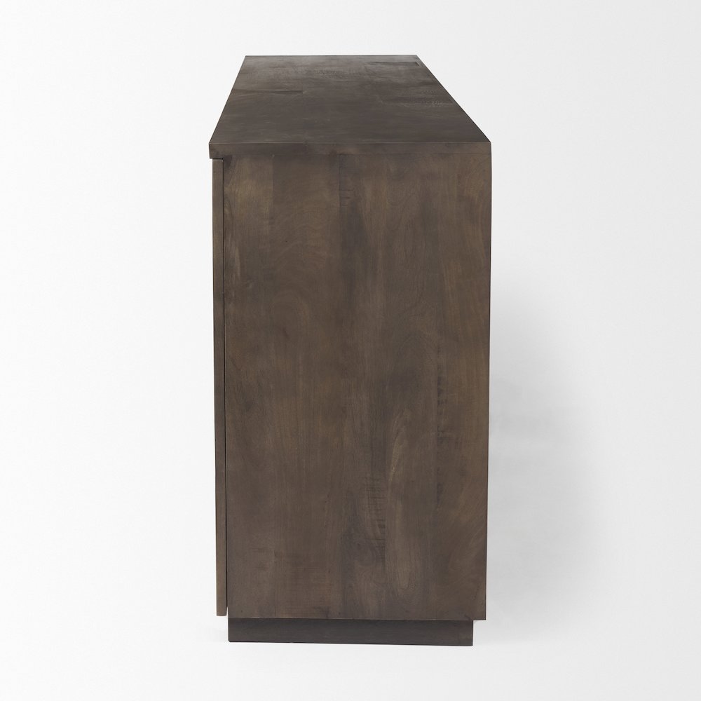 West 82.0L x 18.0W x 34.0H Wooden Angular Sideboard. Picture 2