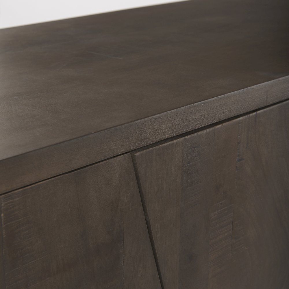 West 82.0L x 18.0W x 34.0H Wooden Angular Sideboard. Picture 7