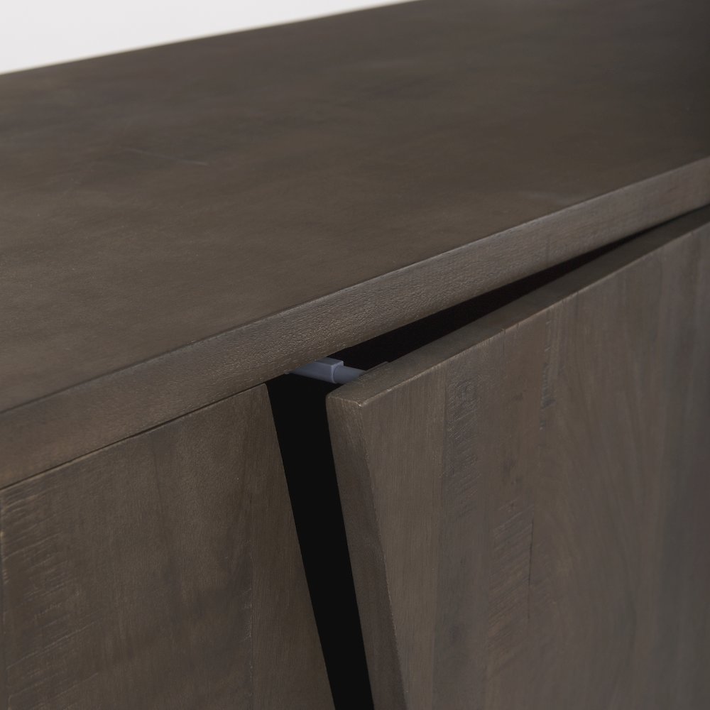 West 82.0L x 18.0W x 34.0H Wooden Angular Sideboard. Picture 8