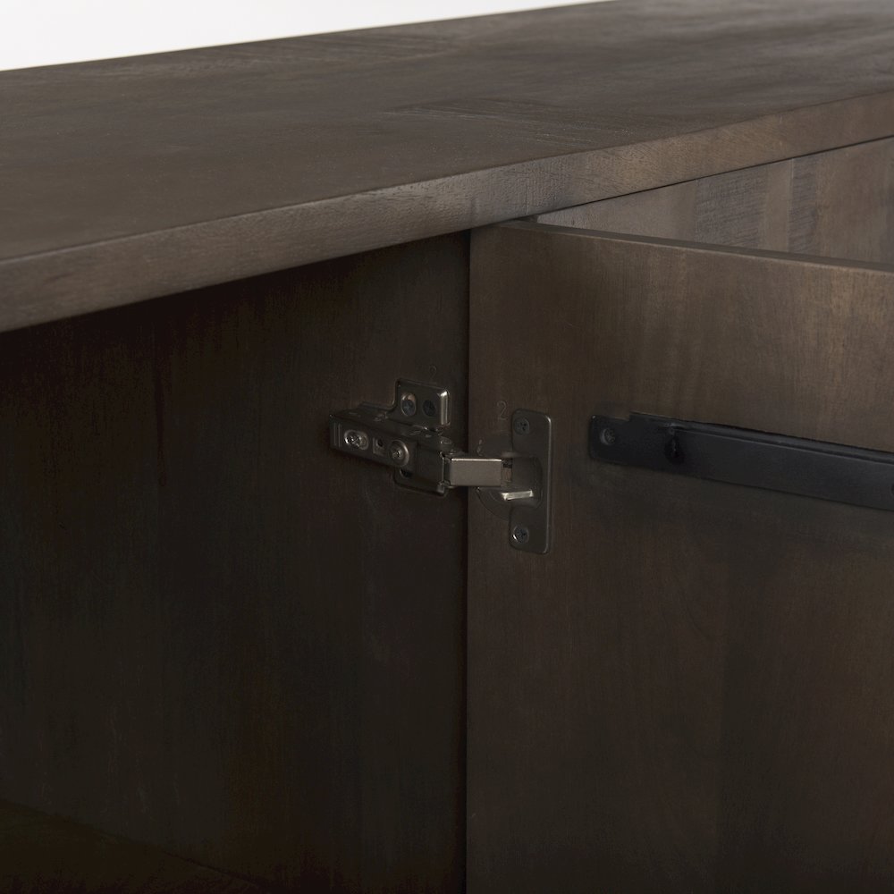 West 82.0L x 18.0W x 34.0H Wooden Angular Sideboard. Picture 9