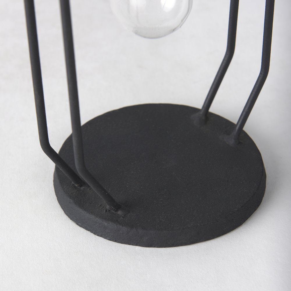 Aria 4.5L x 3.9W x 11.0H Metal and Glass Holder Object. Picture 8