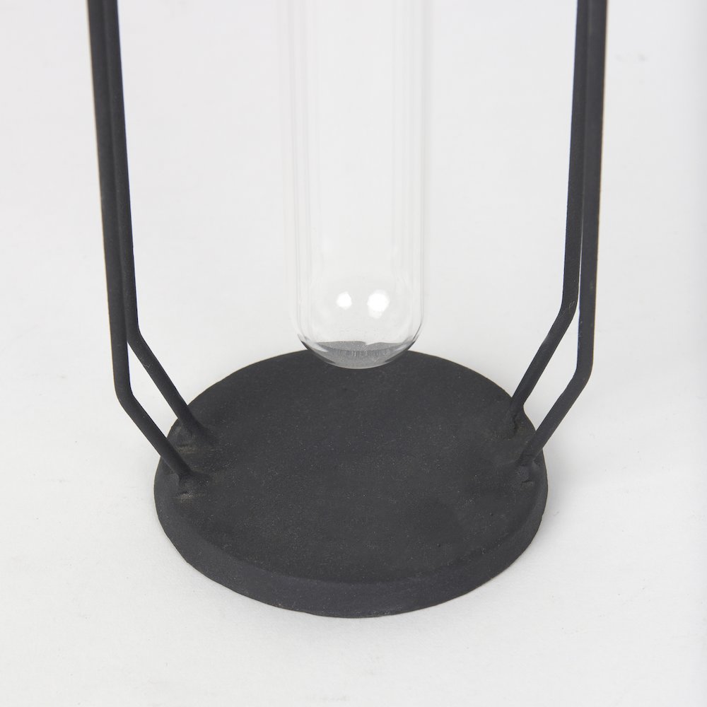 Aria 4.3L x 3.9W x 9.6H Metal and Glass Decorative Accent. Picture 5