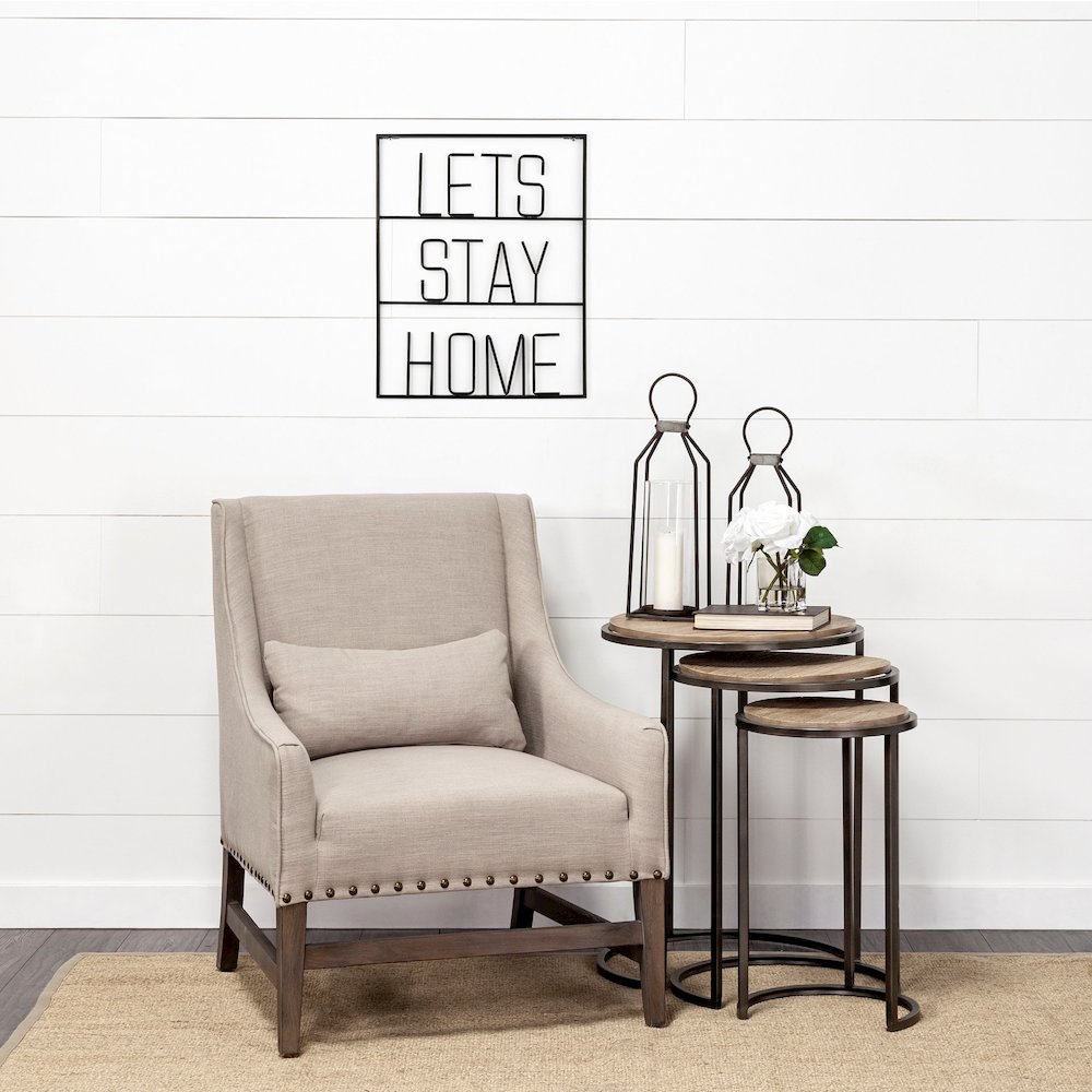 Let's Stay Home Sign. Picture 4
