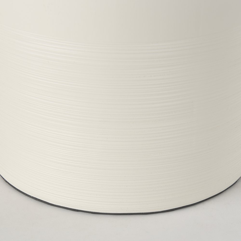 Cato 20.0L x 20.0W x 33.5H Cream Base W/White Shade Table Lamp. Picture 7