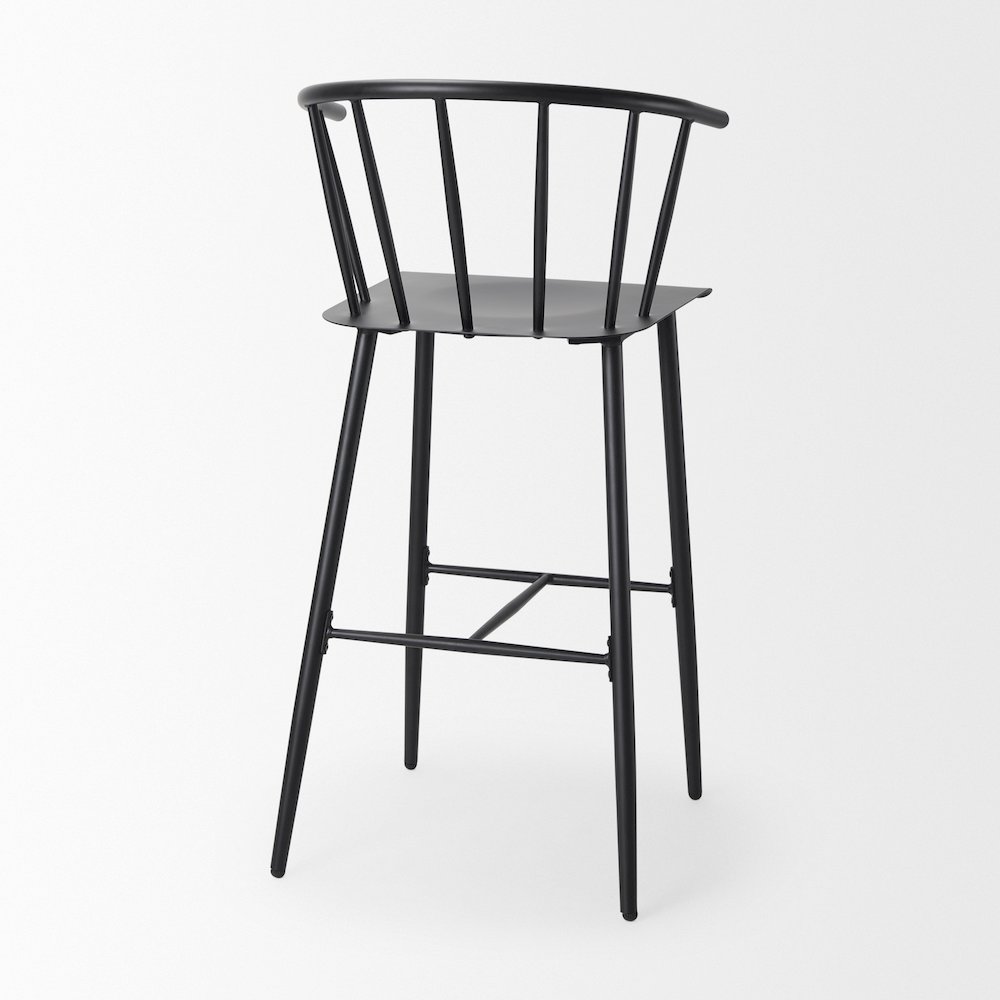 Colin Black Metal Bar Stool. Picture 4