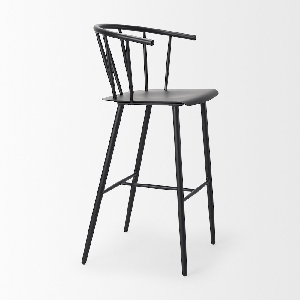 Colin Black Metal Bar Stool. Picture 5