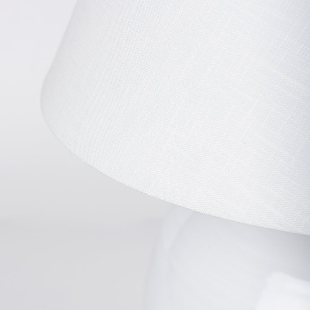 Mehdi White Ceramic Table Lamp. Picture 4