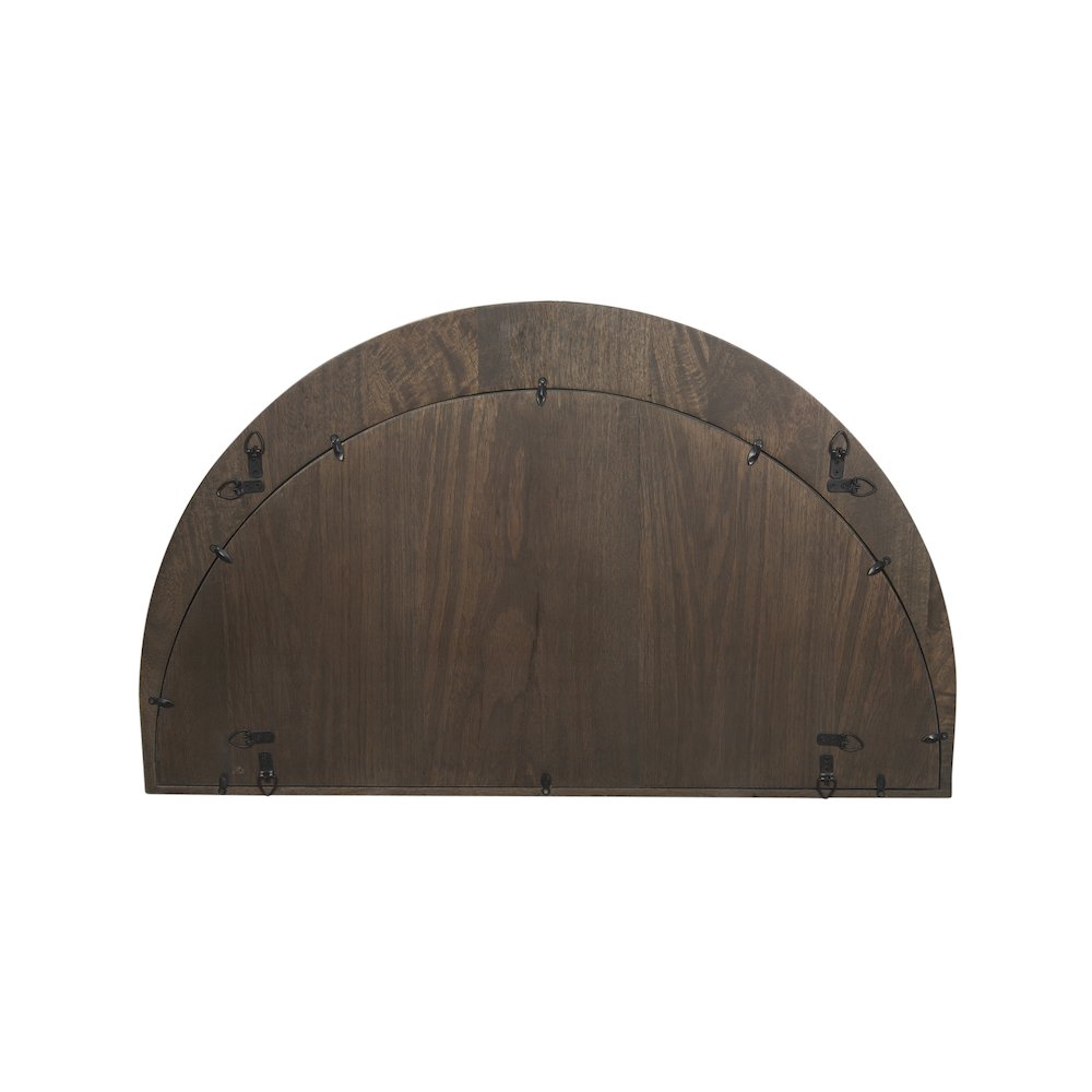 Celeste Dark Brown Wood Small Mirror. Picture 3