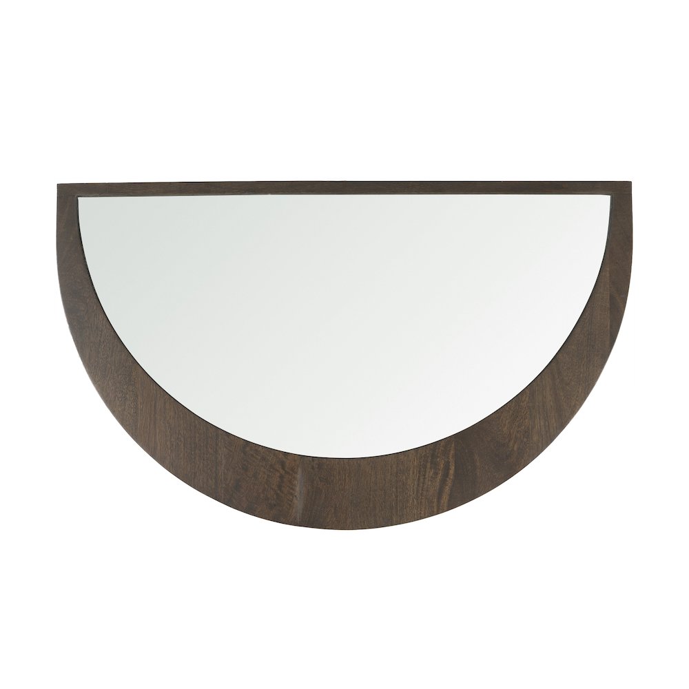 Celeste Dark Brown Wood Small Mirror. Picture 6