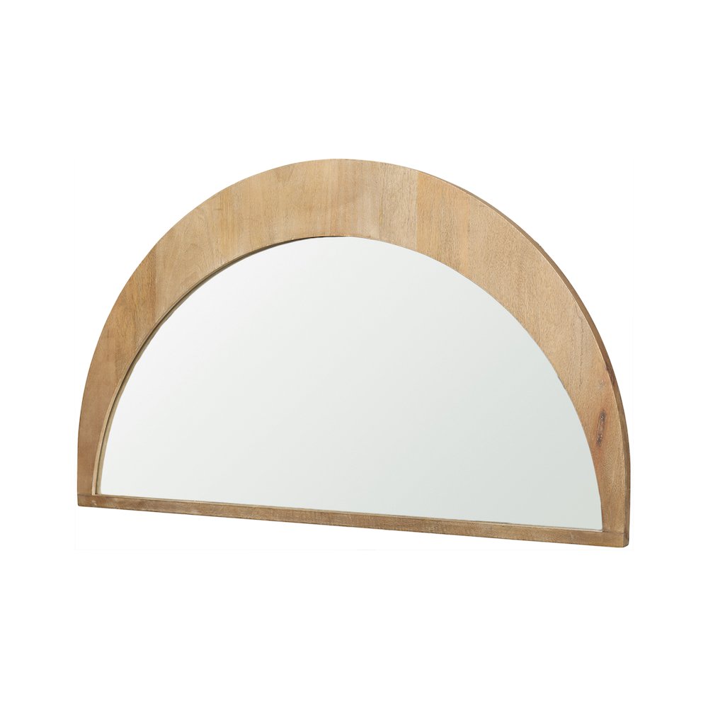 Celeste Light Brown Wood Small Mirror. Picture 1