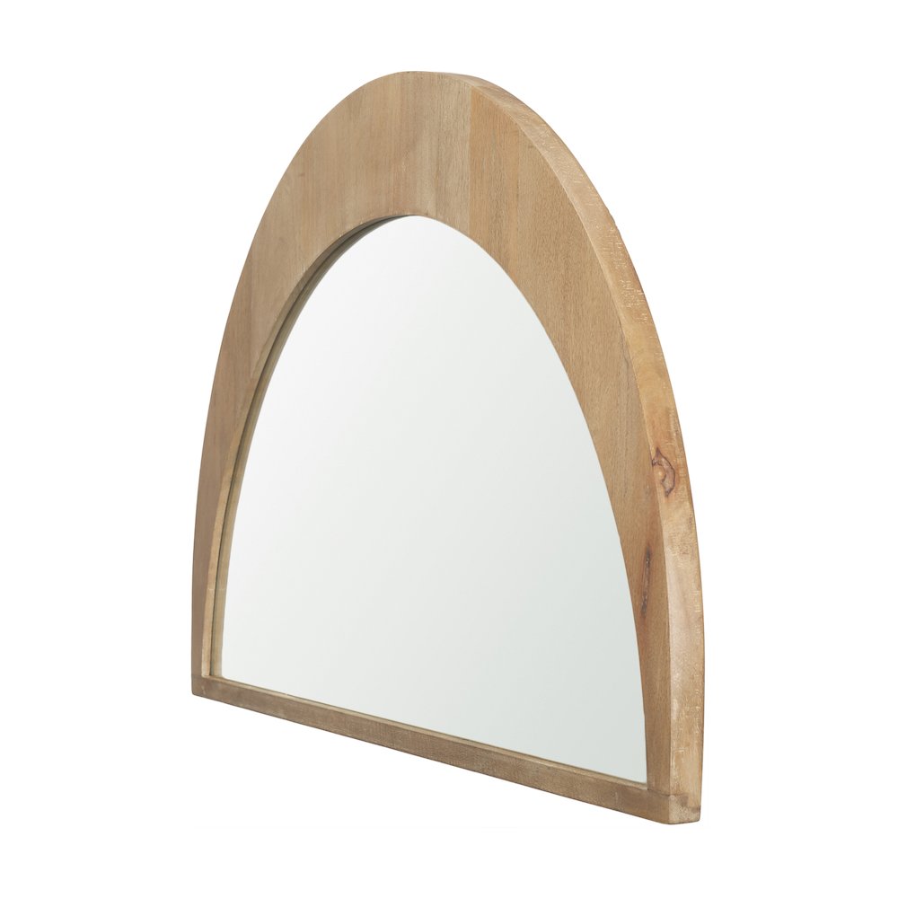 Celeste Light Brown Wood Small Mirror. Picture 2