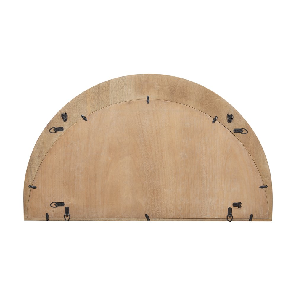 Celeste Light Brown Wood Small Mirror. Picture 3