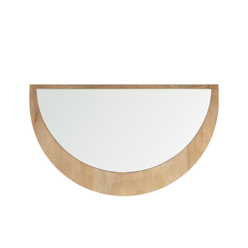 Celeste Light Brown Wood Small Mirror. Picture 6