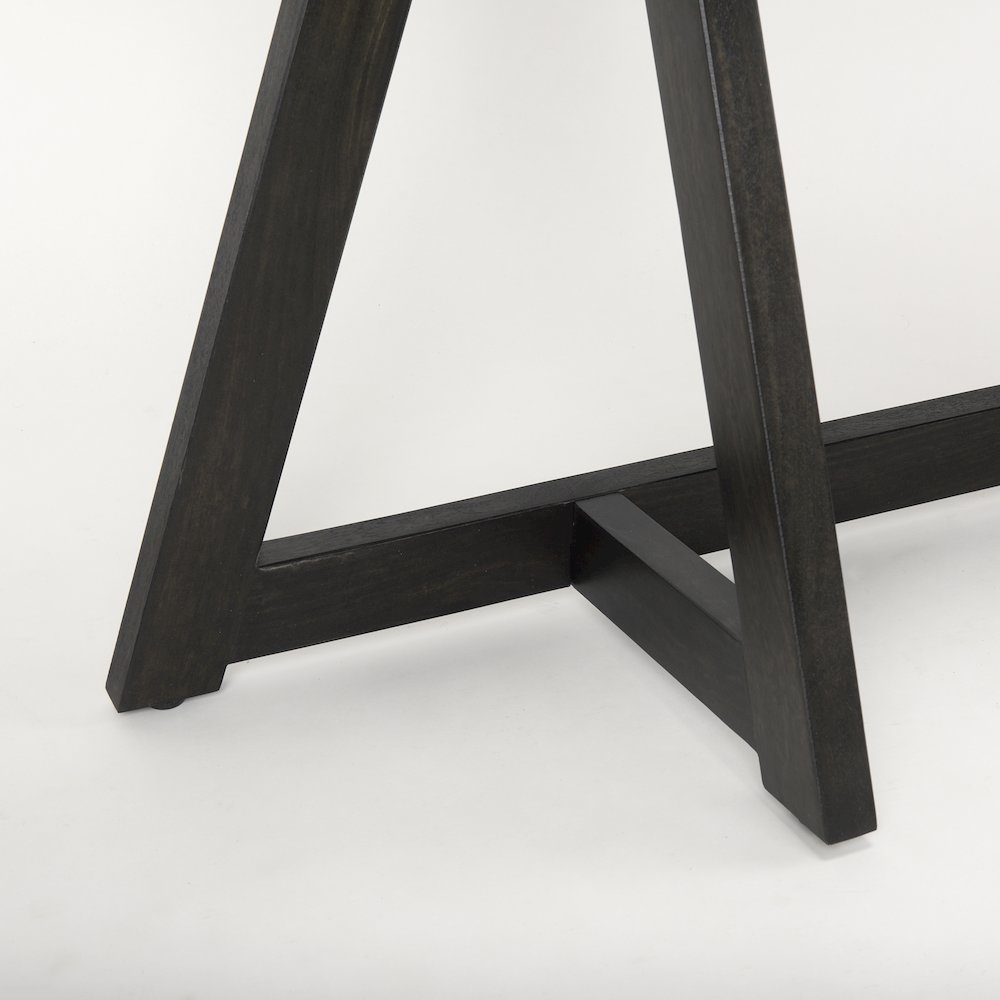 Jennings 54.0L x 16.0W x 29.5H Dark Brown Wood Console Table. Picture 7