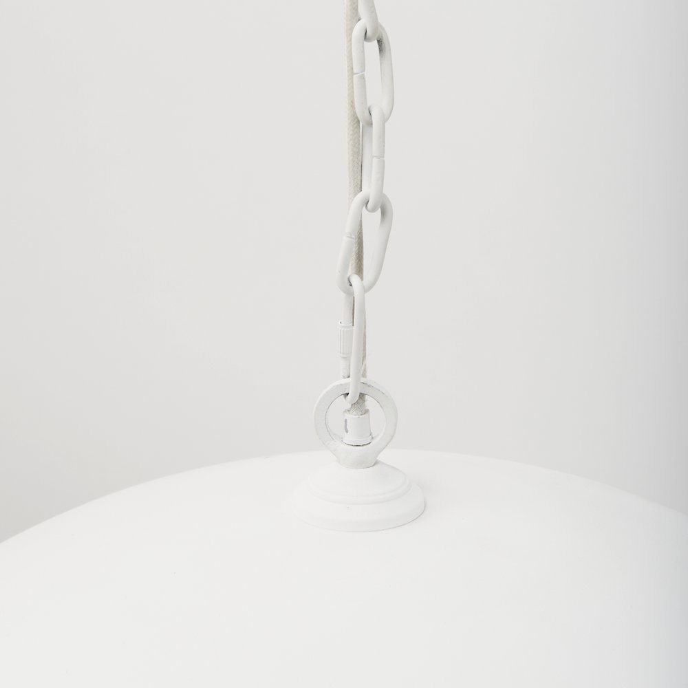 Juniper 36" Round White Dome Pendant Light. Picture 4