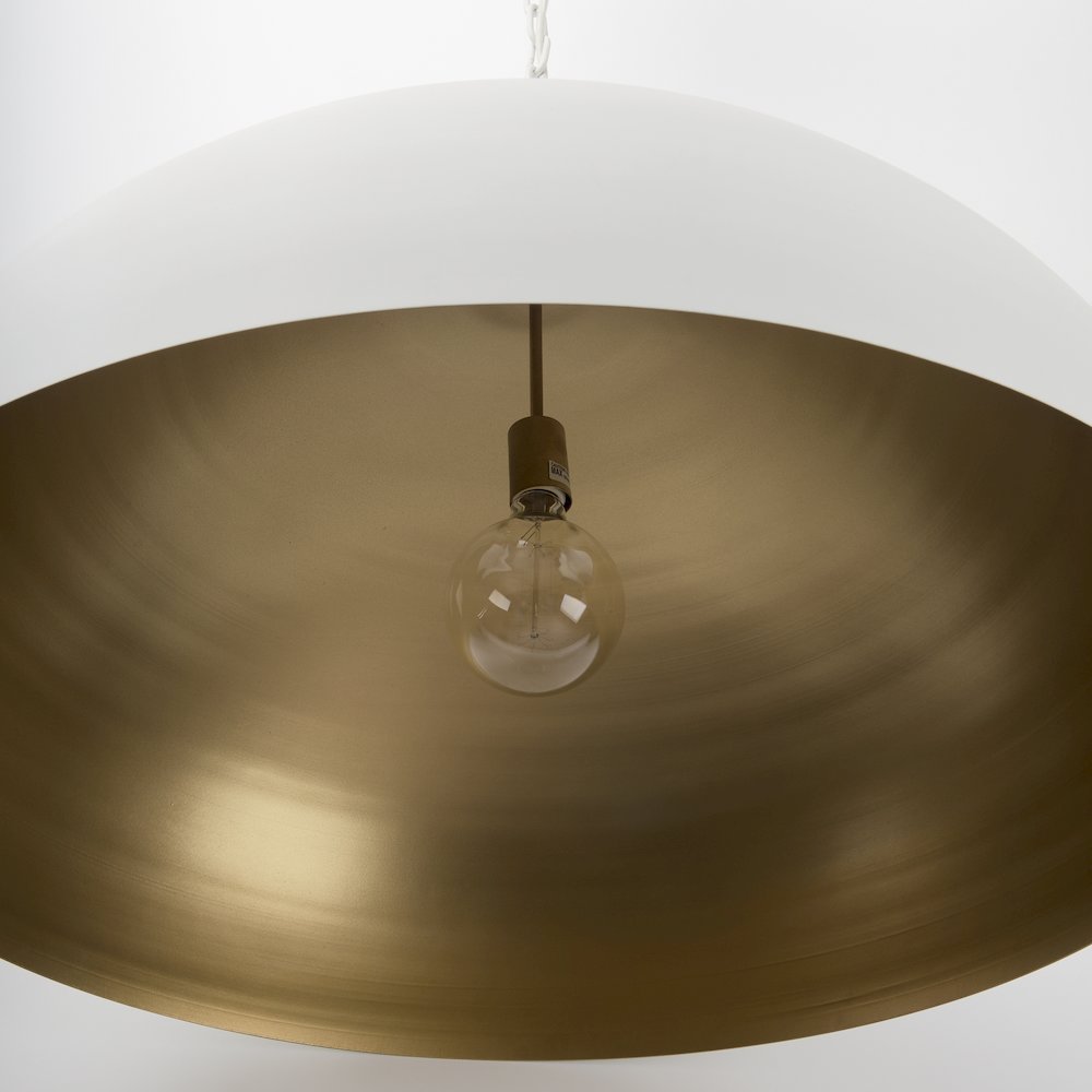 Juniper 36" Round White Dome Pendant Light. Picture 5