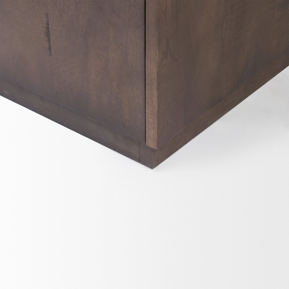 West 82.0L x 18.0W x 34.0H Wooden Angular Sideboard. Picture 10