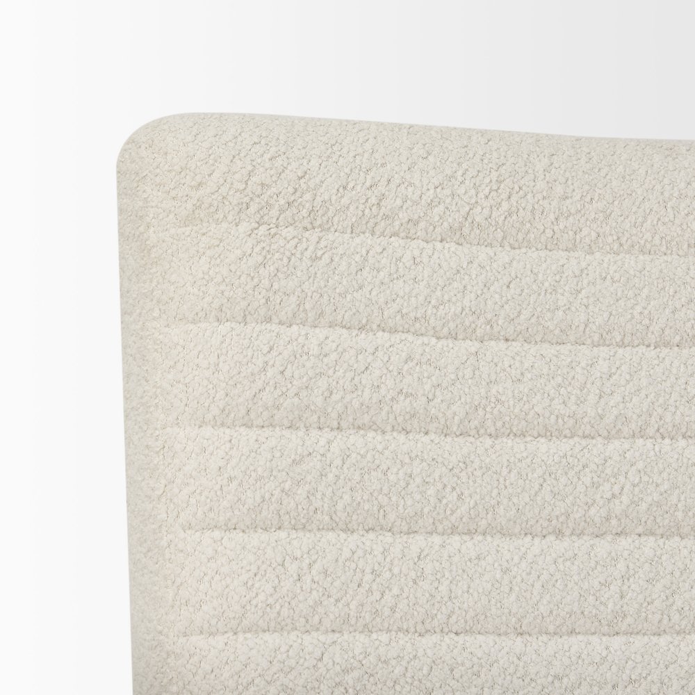 Grosjean Cream Boucle Accent Chair. Picture 6