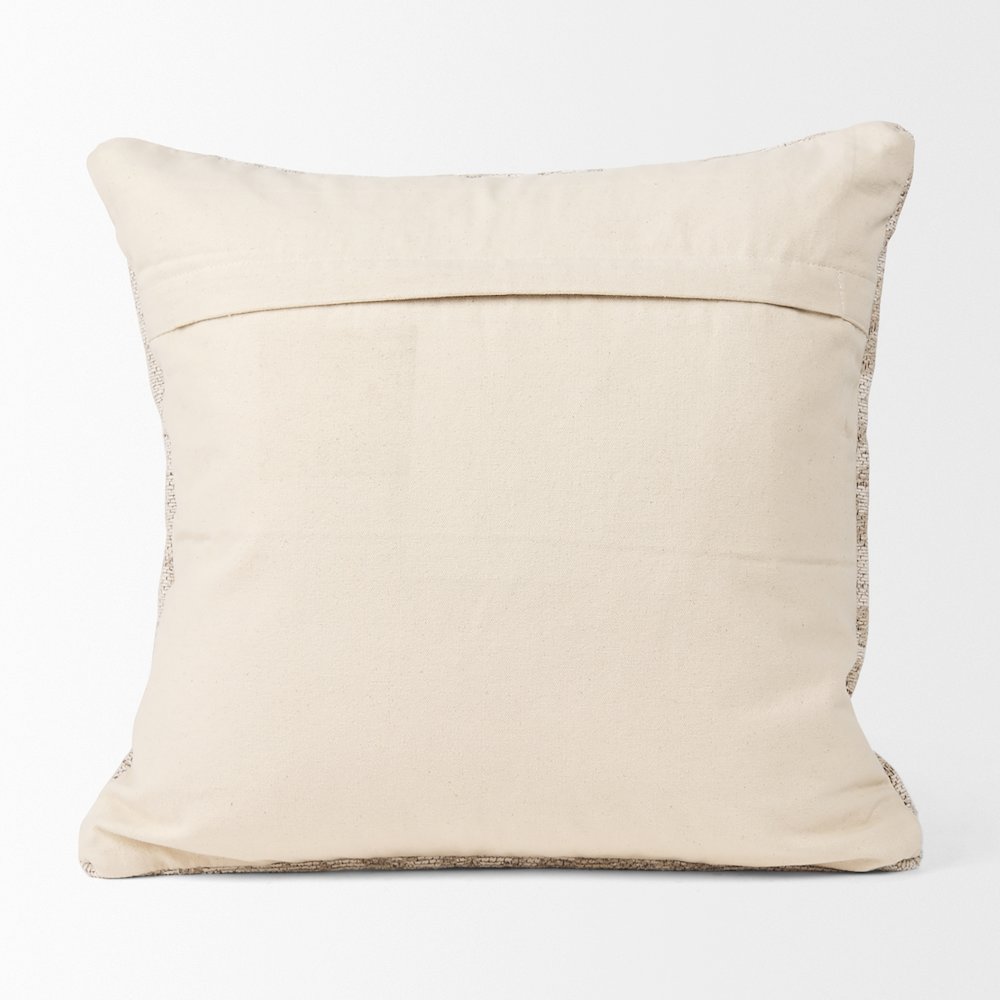 Khloe Cream Square Pillow Cover. Picture 4
