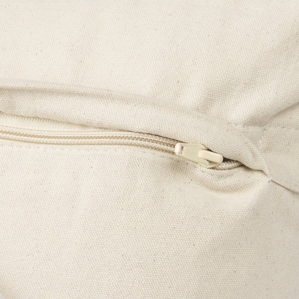Khloe Cream Square Pillow Cover. Picture 7