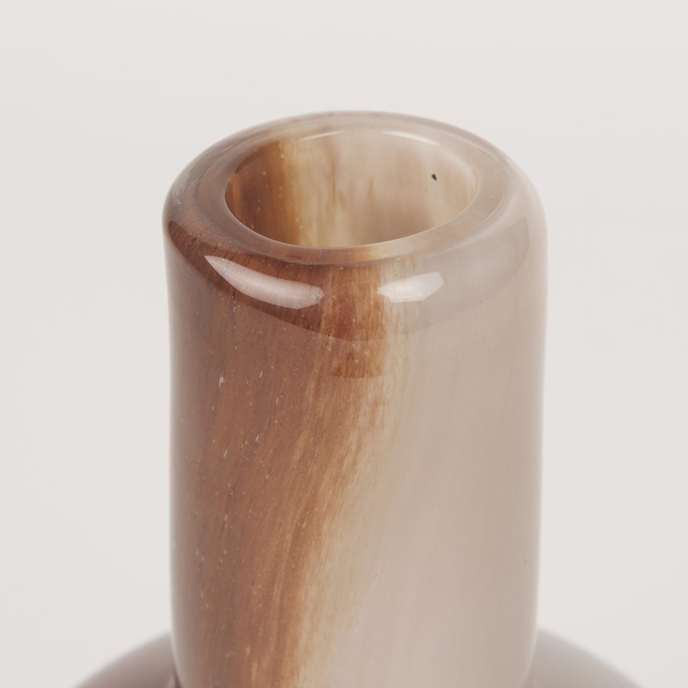 Marans Short Amber Multi-Color Glass Vase. Picture 4
